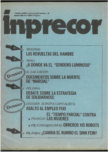 Portada de Inprecor n.º 36