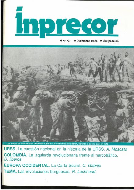 Portada de Inprecor n.º 73