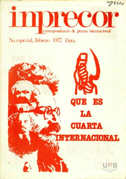 Portada de Inprecor (primera serie), número especial